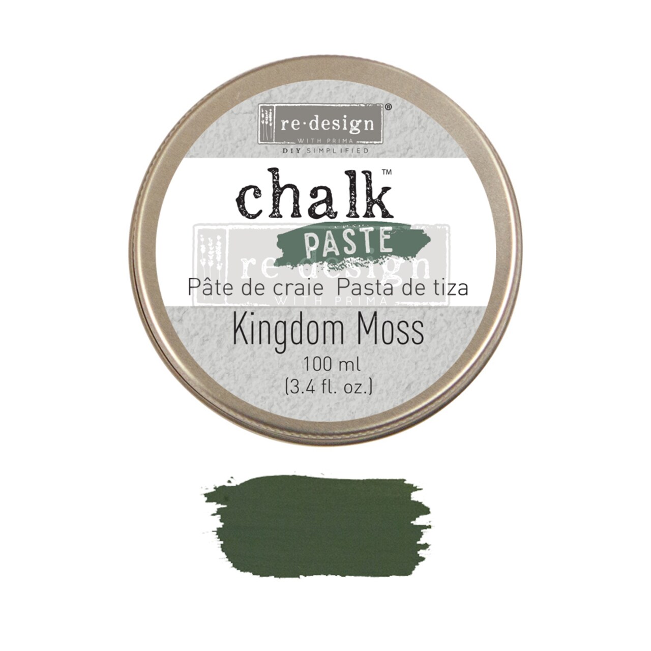 Redesign Chalk Paste - Kingdom Moss - 1 jar, 100 ml (3.4 fl oz)